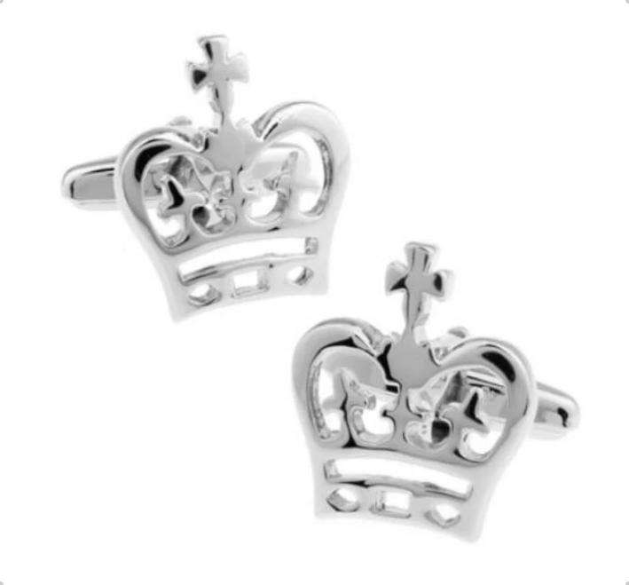 Royal Crown Design Cufflinks For Men