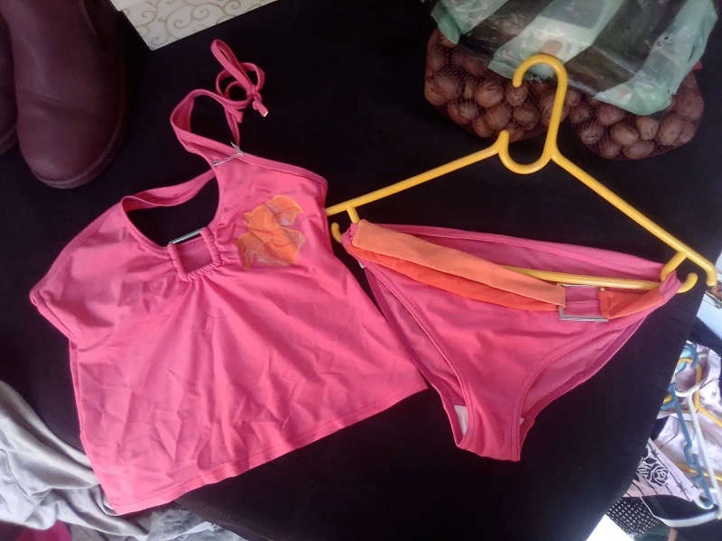 Pink and Orange Bikini