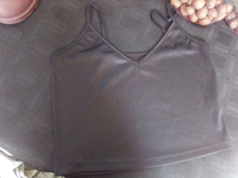 Black Satin Cami Top - River Island