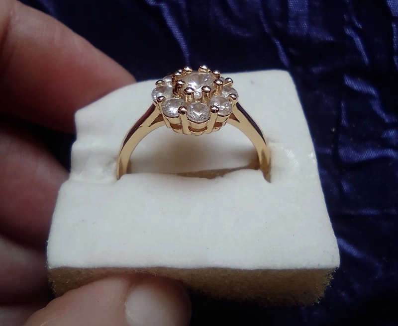 Gold Diamante Ring