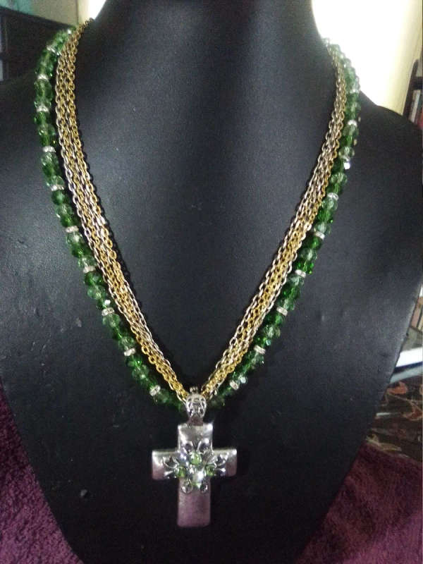 Crystal Cross Necklace
