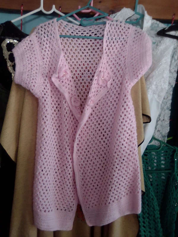 Knitted Pink Waistcoat