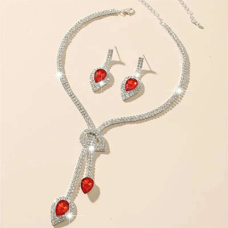 Red Diamante Set