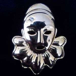 Pierrot Clown Brooch