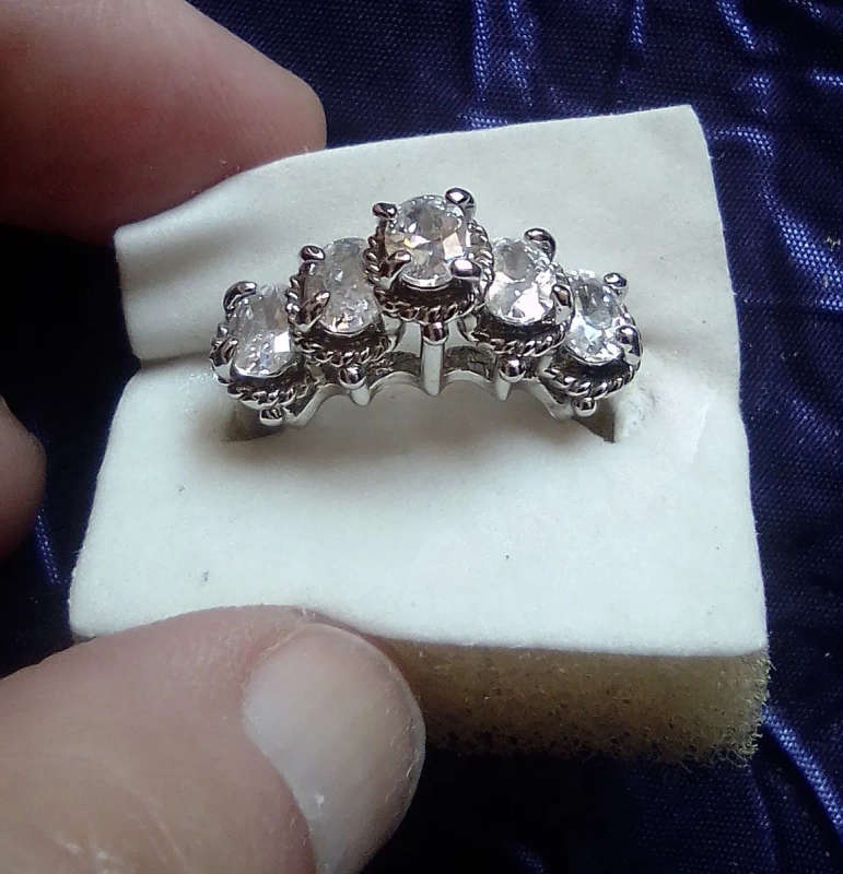 Cubic Zirconia Silver Ring