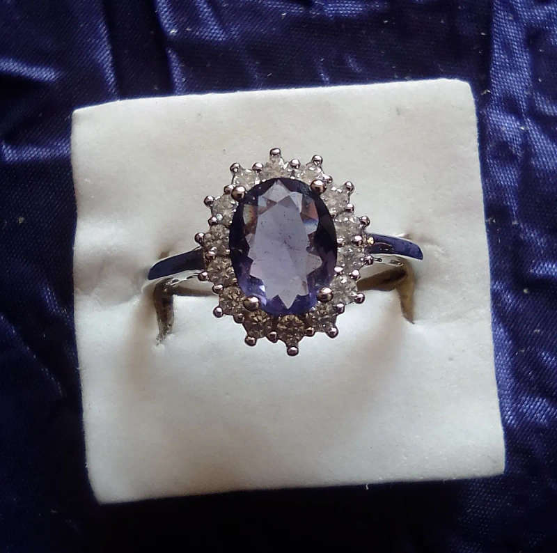 Diana Cut Ring - Purple