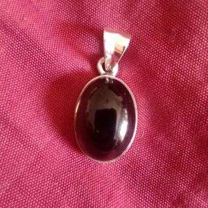 Smokey Quartz Gemstone Silver Pendant