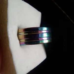 Stainless Steel Rainbow Ring