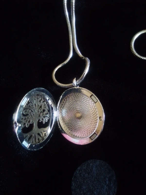Stainless Steel Tree of Life Oil Diffuser Locket