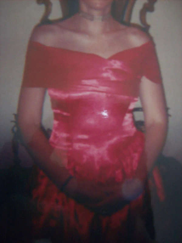 Vintage Satin Ball Gown - Red