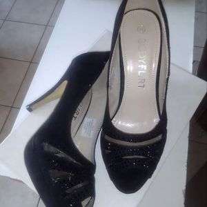 Black Suede High Heels