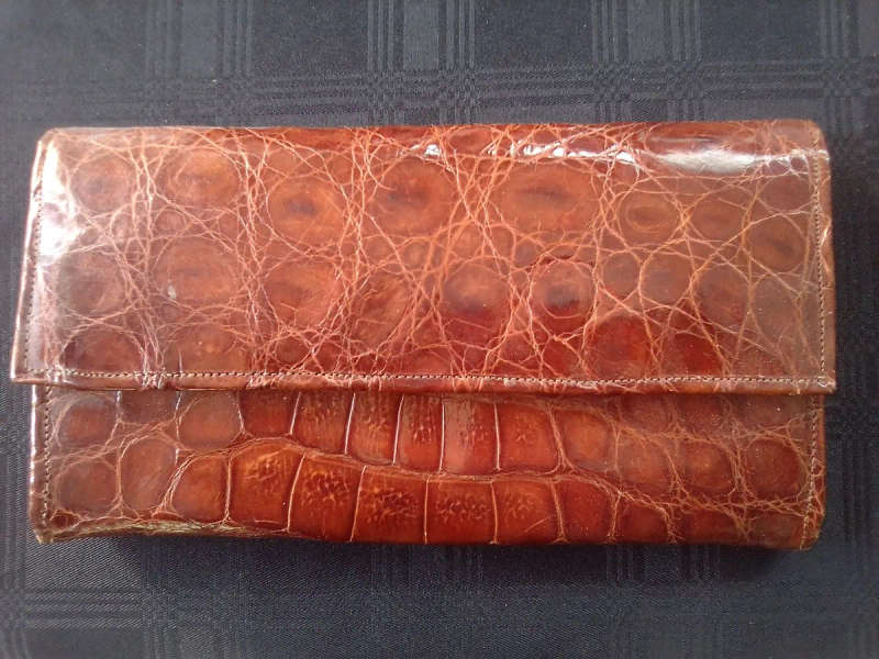 Genuine Leather Purse - Brown