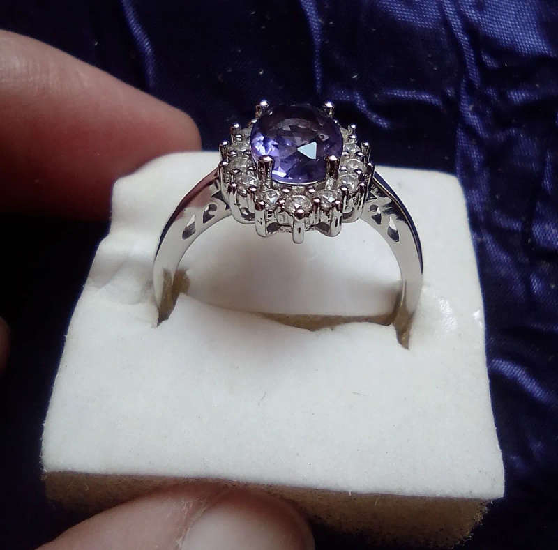 Diana Cut Ring - Purple