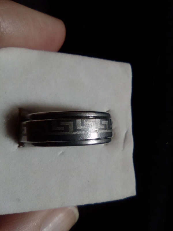 Stainless Steel Fidget Spinner Ring - Men