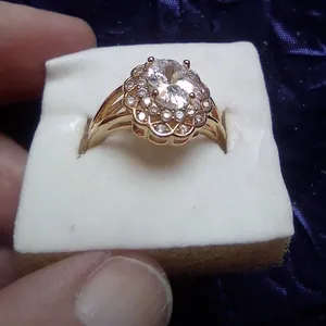 Diana Cut Floral Gold Ring