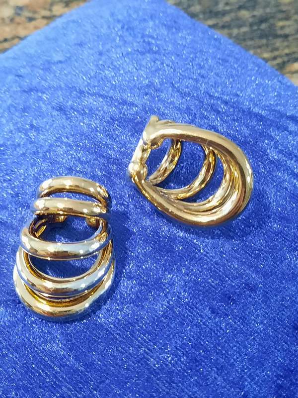 Gold Cuff Earrings - 9 CT