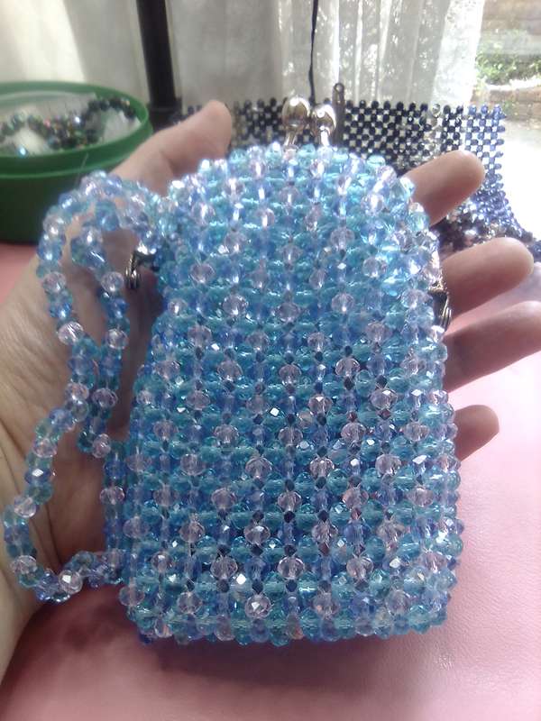 Austrian Crystal Clutch Bag - Pastel