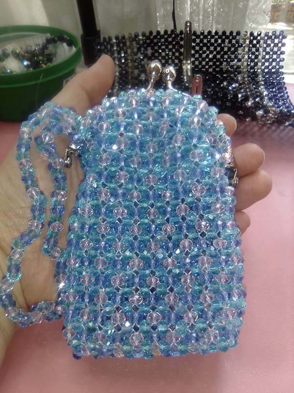 Austrian Crystal Clutch Bag - Pastel