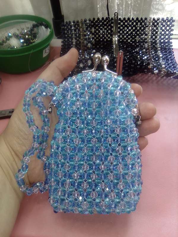 Austrian Crystal Clutch Bag - Pastel