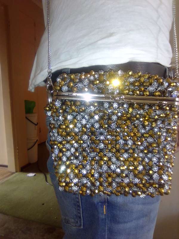 Gold Plated Genuine Czech Crystals Bag