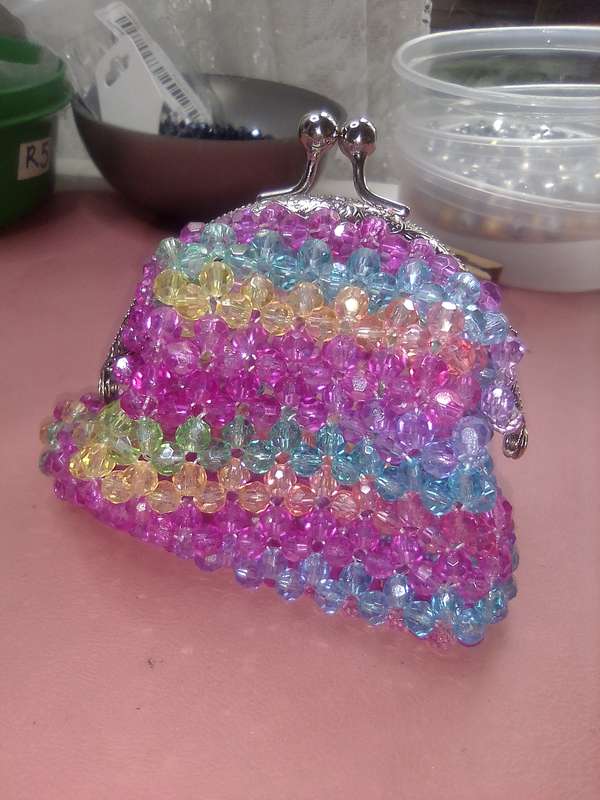 Crystal Glass Coin Purse - Unicorn