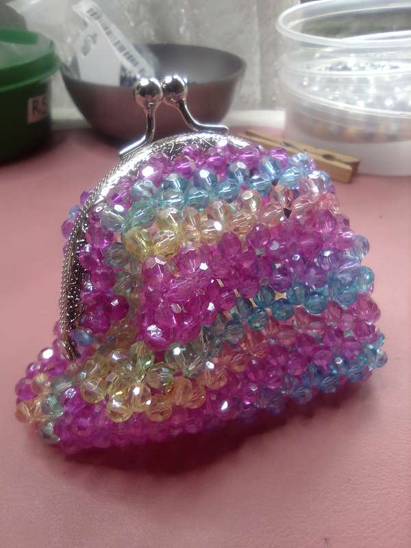 Crystal Glass Coin Purse - Unicorn