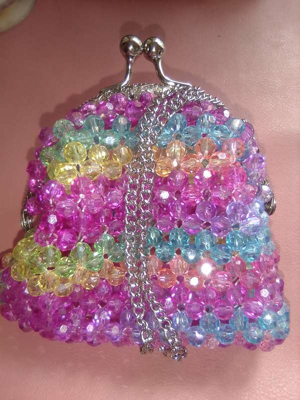 Crystal Glass Coin Purse - Unicorn