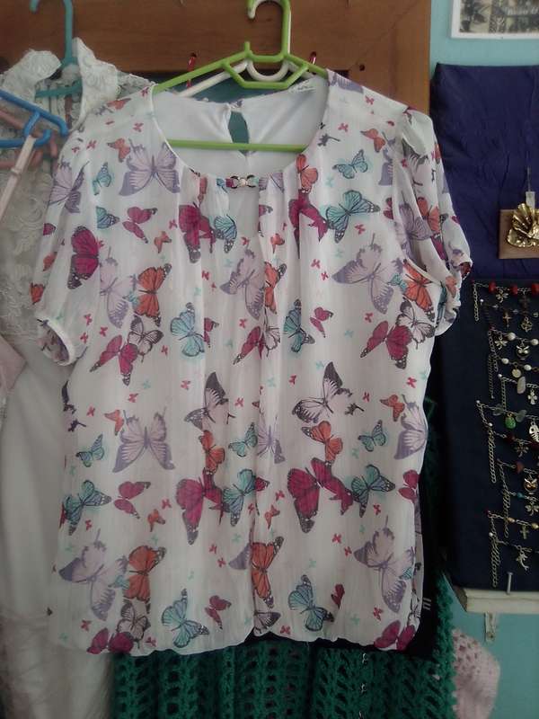 White Butterfly Blouse