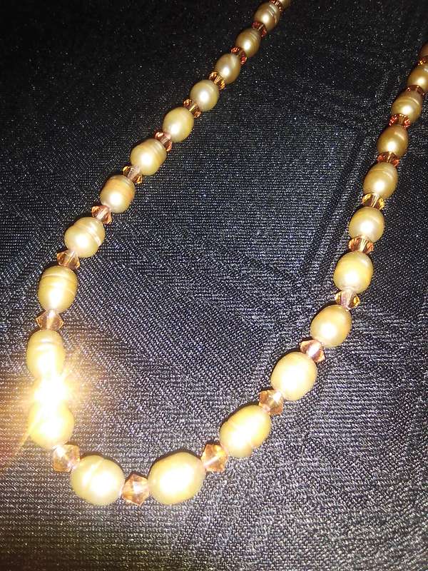 Pearl and Swarovski Necklace
