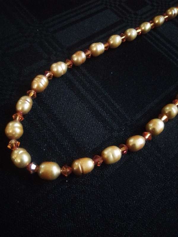 Pearl and Swarovski Necklace