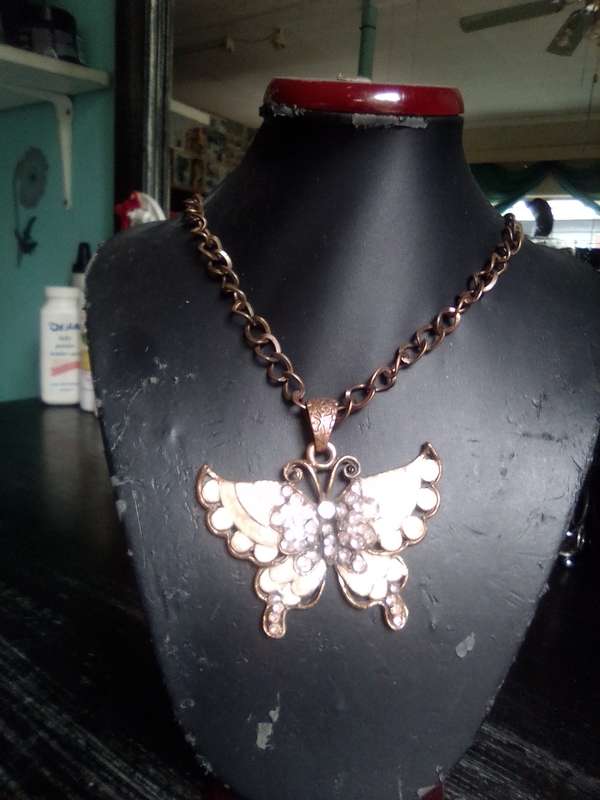 Butterfly And Chain Necklace