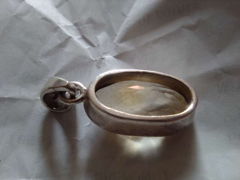 Citrine, 925 Silver Pendant