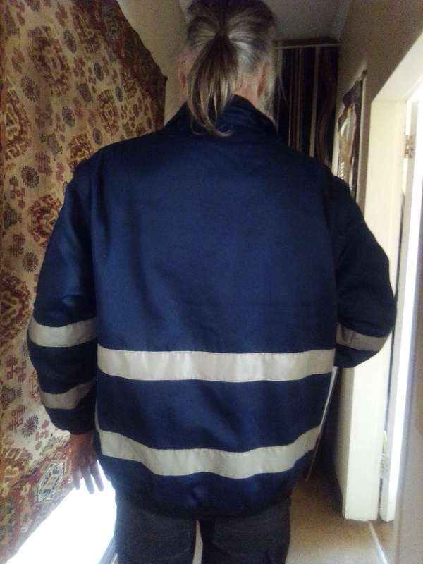 Mobifa Hi-Viz Reflective Bomber Jacket c/w Zip Off Sleeves.