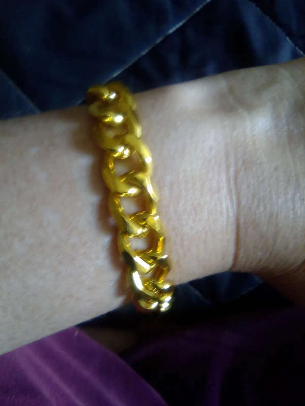 Stainless Steel Gold Cuban Bracelet