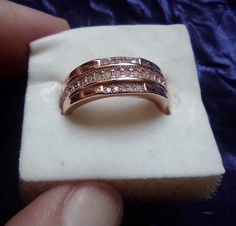 Rose Gold Diamante Ring