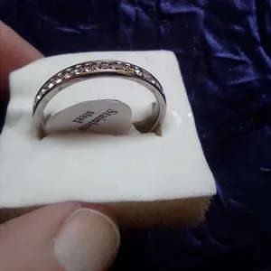 Cubic Zirconia Stainless Steel Ring