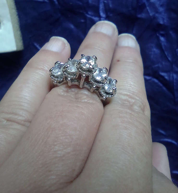 Cubic Zirconia Silver Ring