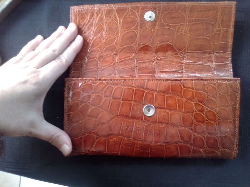 Genuine Leather Purse - Brown