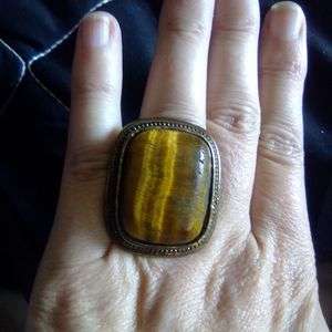 Tiger's Eye Gemstone Ring
