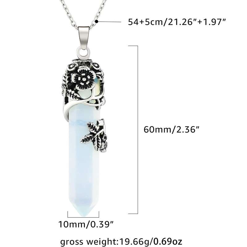 Amethyst Pendant Gemstone Necklace
