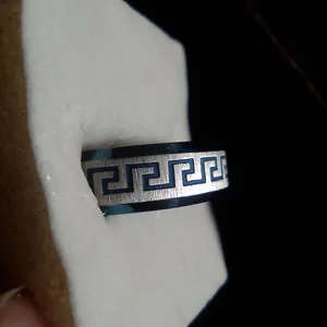 Stainless Steel Blue and Silver, Reflector Ring