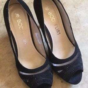 Black Suede High Heels