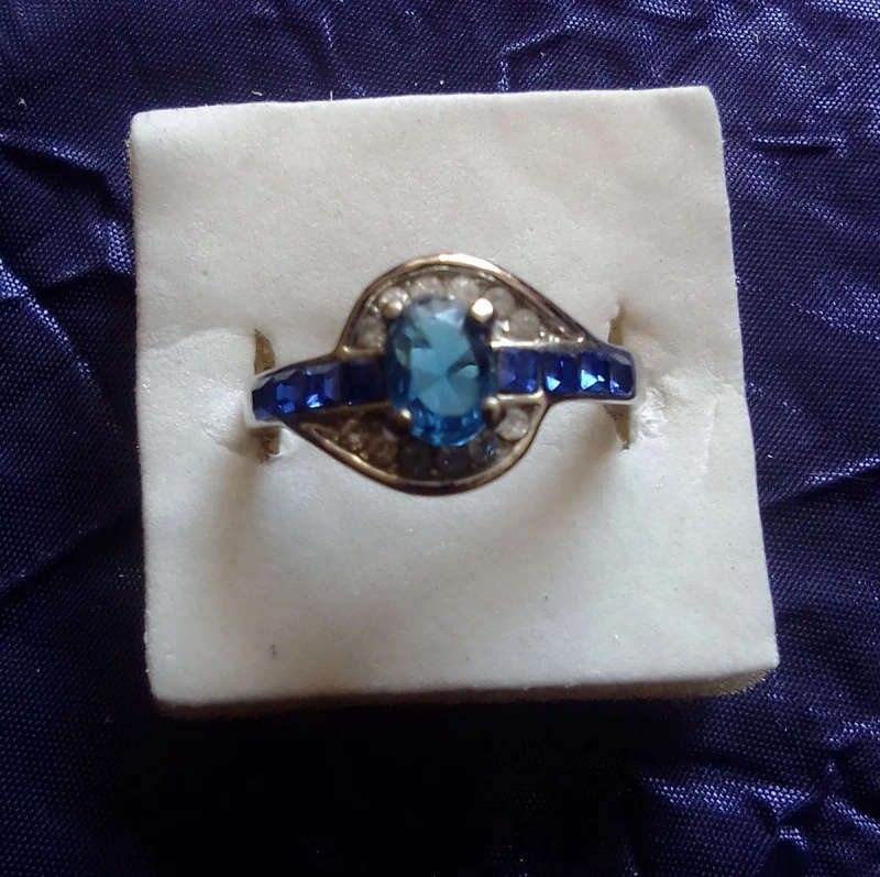 Diamante Ring - Blue