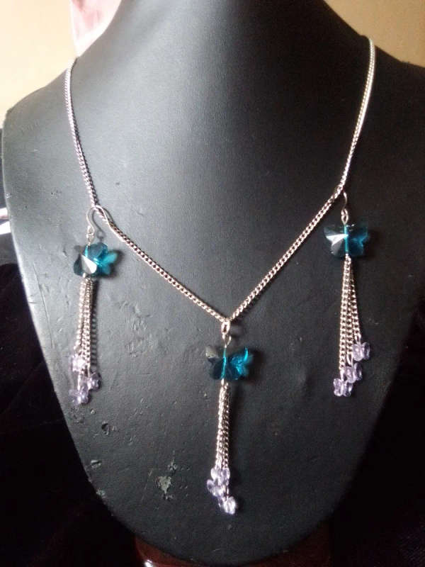 Swarovski Crystal Butterfly Jewelry Set