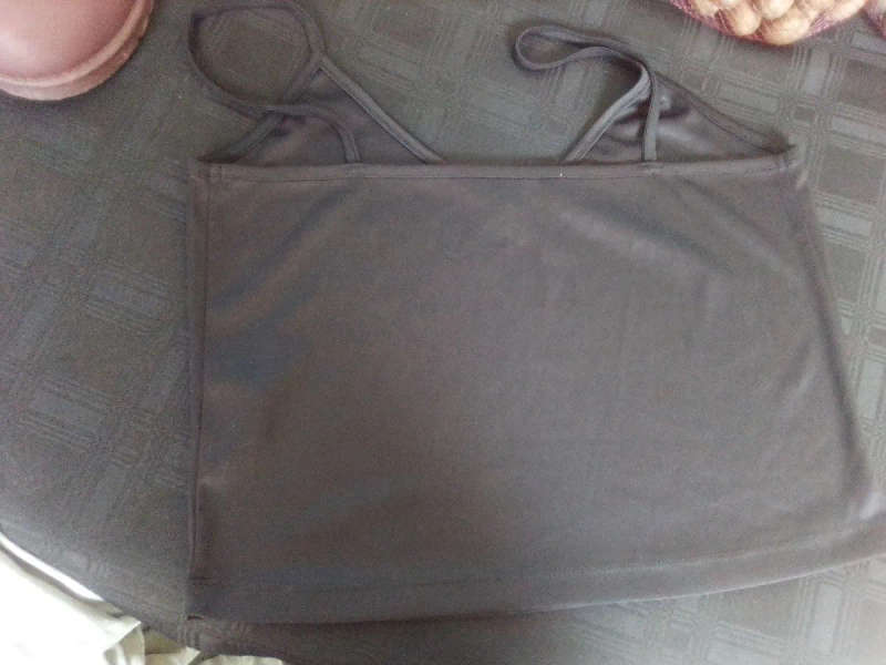Black Satin Cami Top - River Island