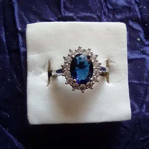 Diana Cut Ring - Blue