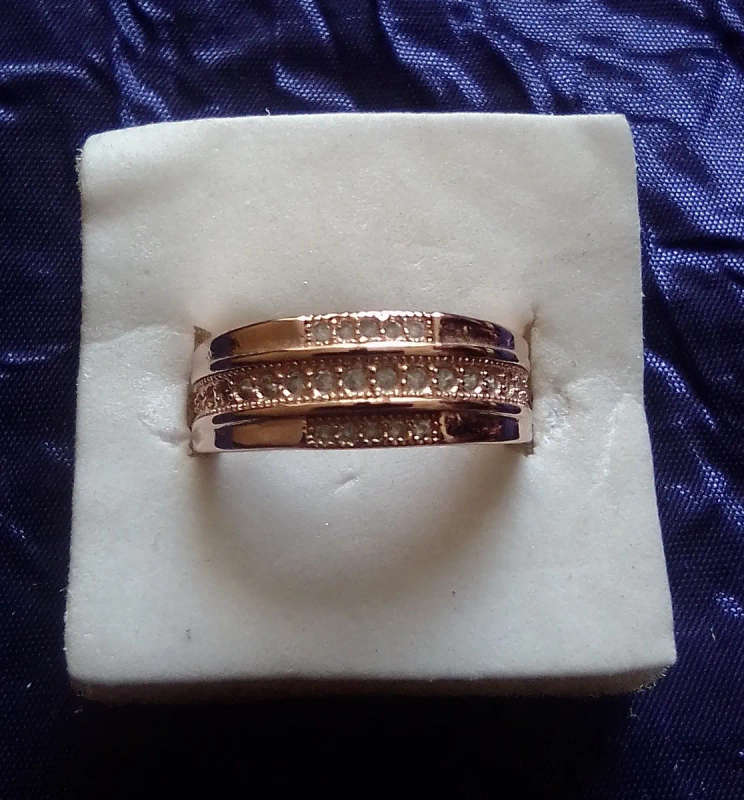 Rose Gold Diamante Ring