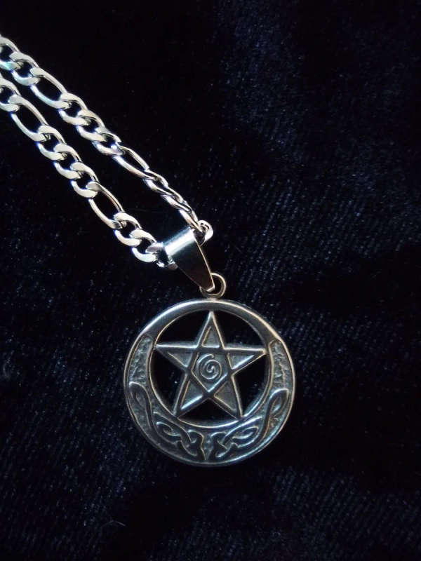 Stainless Steel Pentacle Necklace