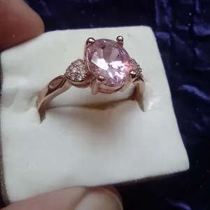 Pink CZ Diamante Rose Gold Ring