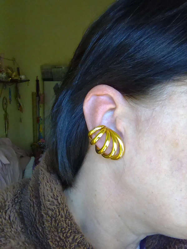 Gold Cuff Earrings - 9 CT